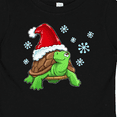 thumbnail image 4 of Inktastic Christmas Turtle in with Santa Hat and Snowflakes Boys or Girls Baby T-Shirt, 4 of 5