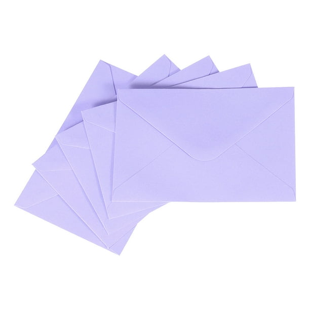 50 Pcs Sobres de Invitación, Sobres de Tarjeta de 6 x 4 Pulgadas para Tarjetas de Felicitación, Invitaciones de Boda, (Púrpura Claro)