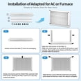 thumbnail image 4 of 20×25×4 Air Filter Furnace MERV 13 Electrostatic Pleated HVAC Air Conditioner Premium Filters Replacement MPR 1900 FPR 10 Actual Size 19.5 × 24.5 × 3.63 2-Pack, 4 of 9