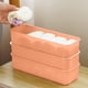 thumbnail image 4 of Organizador de ropa interior Caja de almacenamiento de plástico | Compartimento apilable de 5 rejillas | Diseño de Techo Abierto | Almohadillas antideslizantes | Cajón que ahorra espacio, 4 of 6
