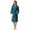 e-568Blue128, variant on Women's Sleepwear Solid Color Autumn Elegant Casual Thin Couple Bathrobe Medium Length Bathrobe Pajamas Boho Home O-Neck Loungewear