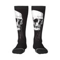 thumbnail image 1 of Balery Gothic Skull Drape Calcetines novedosos Calcetines deportivos Calcetines hasta la rodilla Calcetines de algodón Calcetines originales y geniales, 1 of 6