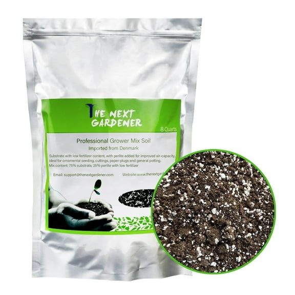 8 Quarts Organic Succulent and Cactus Soil Potting Mix, Fast Draining Pre-Mixed Course Blend