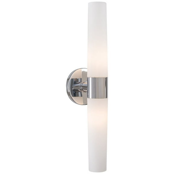 George Kovacs 2-Light Bathroom Vanity Light P5042-077, Chrome, E26 Base