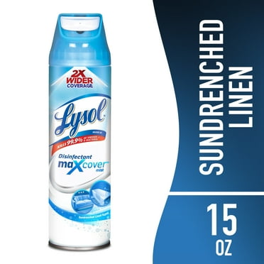 Lysol Fabric Disinfectant Spray, Sanitizing/Antibacterial Spray Disinfecting & Deodorizing Fabric, Sundrenched Linen 15 fl oz