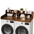 thumbnail image 2 of Kojooin 2-Tier Washer Dryer Countertop with Shelf, Laundry Topper with Edge and Non-Slip Pad, 2 of 7