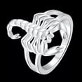 thumbnail image 2 of QQTDFG Sterling Silver Plated Fashion Ring Women Scorpion B383-7, 2 of 7