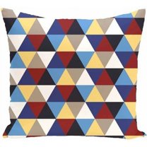 Simply Daisy 16" x 16" Triangles! Geometric Print Pillow