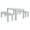 thumbnail image 3 of SAFAVIEH Dario Transitional Outdoor Patio 3 Piece Dining Set, Grey, 3 of 10
