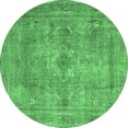thumbnail image 1 of Ahgly Company Indoor Round Persian Emerald Green Traditional Area Rugs, 3' Round, 1 of 4