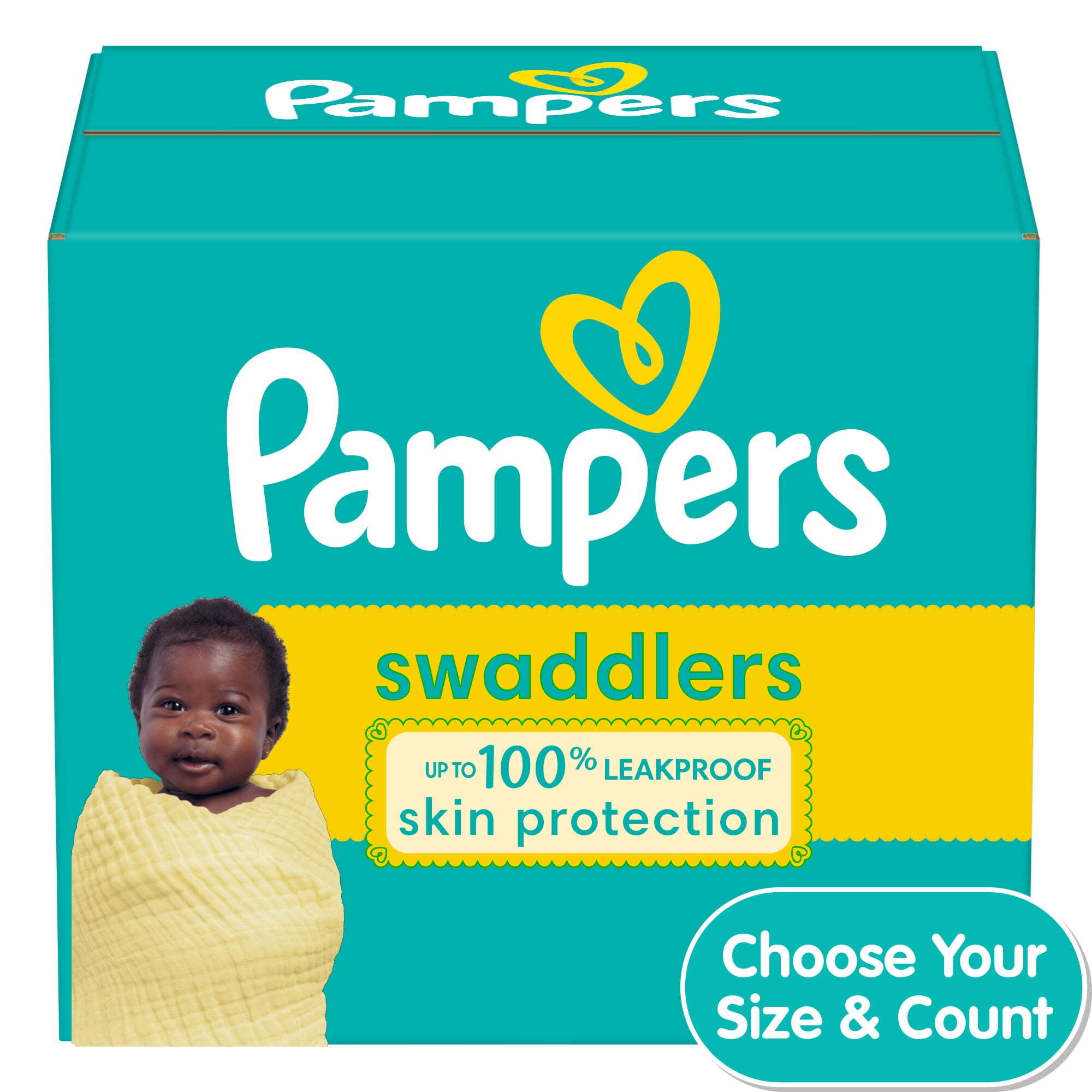 Pampers Swaddlers Diapers Size 4, 66 Count (Choose Your Size & Count)