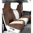 thumbnail image 2 of CalTrend Front Highback Buckets O.E. Velour Seat Covers for 2012-2016 Nissan Versa - NS262-06RR Beige Premier Insert with Classic Trim, 2 of 3