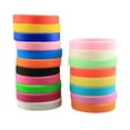 thumbnail image 3 of silicone wristbands 24Pcs Mixed Colors Blank Silicone Wristbands Rubber Bracelets Fashion Party Sports Accessories (7.09X0.47X0.39Inch), 3 of 10