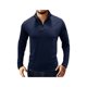 thumbnail image 1 of Sunloudy Camiseta de manga larga para hombre, cuello alto, color sólido, jersey con escote de cremallera suave, tops informales ajustados para hombre Sunloudy S M L XL XXL, 1 of 6