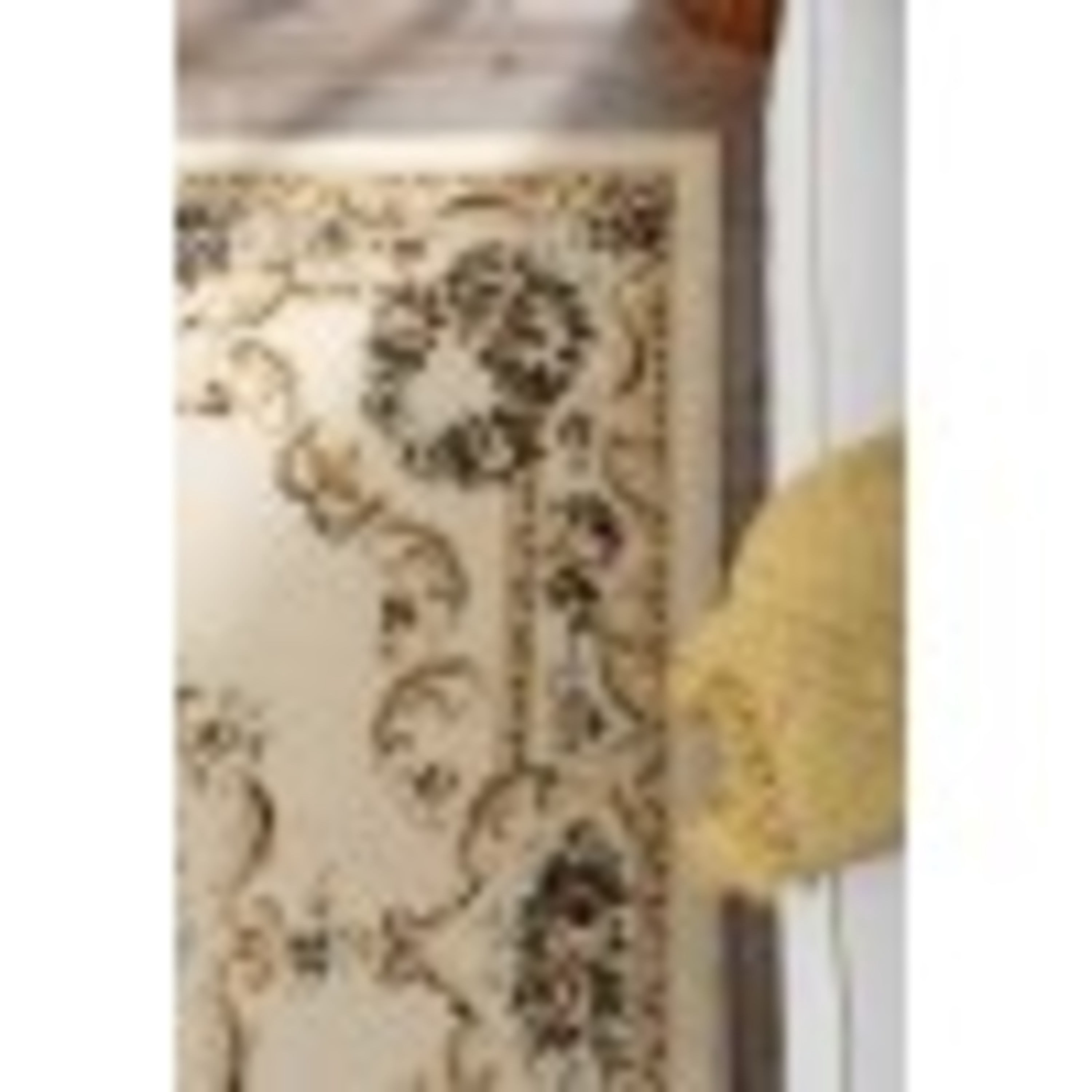 Traditional Area Rug (3-Piece Rug Set: (5' x 7', 20'' x 60'', 20'' x 32'')) Floral Beige, Red Indoor Set Easy to Clean