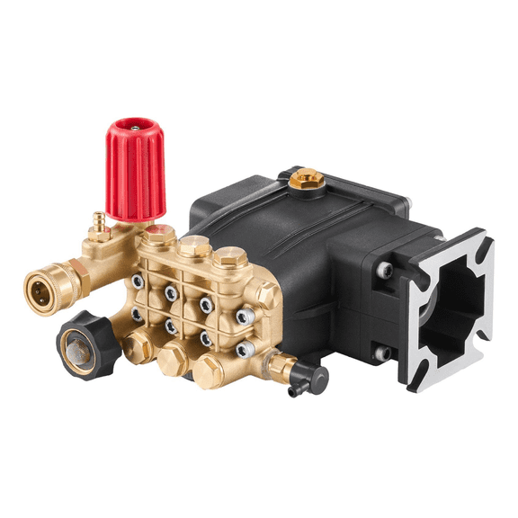 Pressure Washer Pump 3300 PSI 2.5 GPM 3/4" Shaft Horizontal Triplex Plunger - Replacement Power Washer Pump for Simpson & More