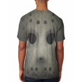 thumbnail image 2 of Halloween Horror Movie Hockey Mask Costume All Over Mens T Shirt Heather White SM, 2 of 2