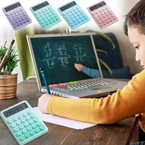 Xihbxyly Calculadora de Color Degradado, Diseño Elegante y Práctico, Ligera y Portátil, Ideal para Uso En La Oficina o En Casa, Ideal para Estudiantes y Profesionales, Tamaño 14,5 X 10,5 X 3 Cm.