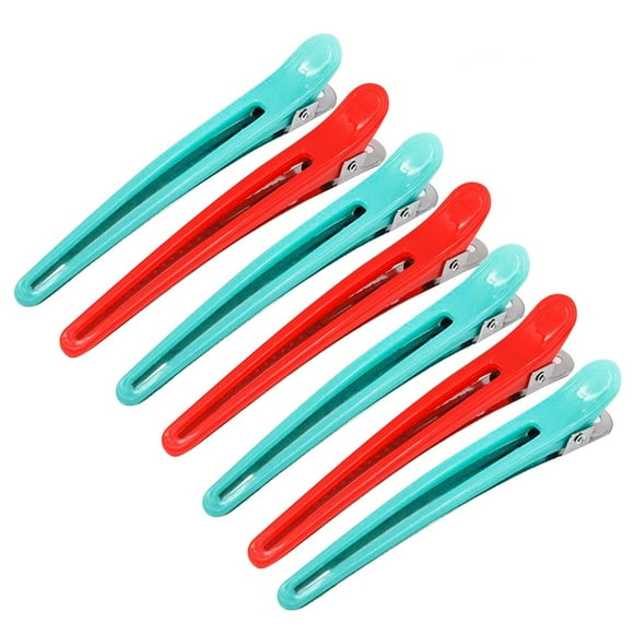 HINTRMENT 12Pcs Alligator Hair Clips Assorted Color Aluminum Stainless Steel Hairdressing Accessories