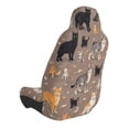thumbnail image 4 of Cat Pattern Car Seat Covers Stretch Car Seat Protectors Universal Fit, 4 of 7