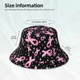 thumbnail image 6 of Easygdp Breast Cancer Awareness (2) Double-Sided Reflective Fisherman Hat,Sun Visor,Casual Hat,Fluorescent Hat,Suitable For Outdoor And Night Walking,Unisex, 6 of 9
