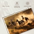 thumbnail image 6 of Elephant Stock Western Cowboys Wall Art - Horizontal Canvas Wall Art - Living Room Wall Decor - Our America Canvas - Orange And Green Decor - 24" x 16", 6 of 8