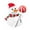 Snowman, variant on Yhmxh 50 Pcs Christmas Lollipop Paper Cards Santa Claus Snowman Penguin Paper Candy Holders, Sugar-Loaf Candy Wraping Christmas Decorations For Xmas NewYear Holiday Party Supplies - Snowman
