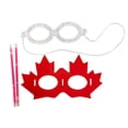 thumbnail image 3 of Way to celebrate, Maple leaf glow half mask, 3 of 4
