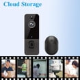 thumbnail image 2 of Wireless Doorbell With 720p Hd Camera, Wifi Video, Night Vision, Two-way Communication, Cloud-speiche, 2 of 4