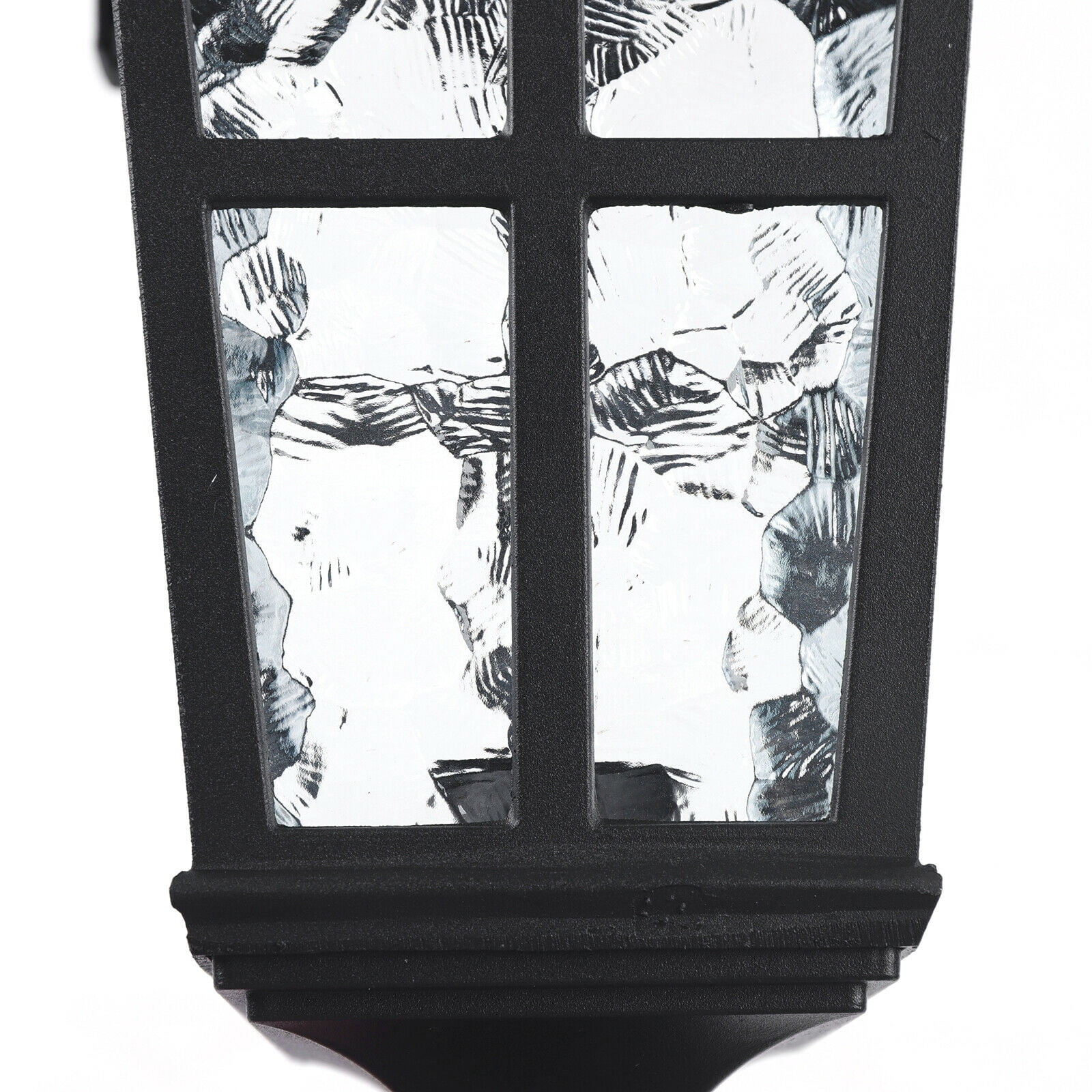 Fichiouy Post Pole Light Vintage Roman pillared lamp Outdoor Fixture for Garden Yard Black E26