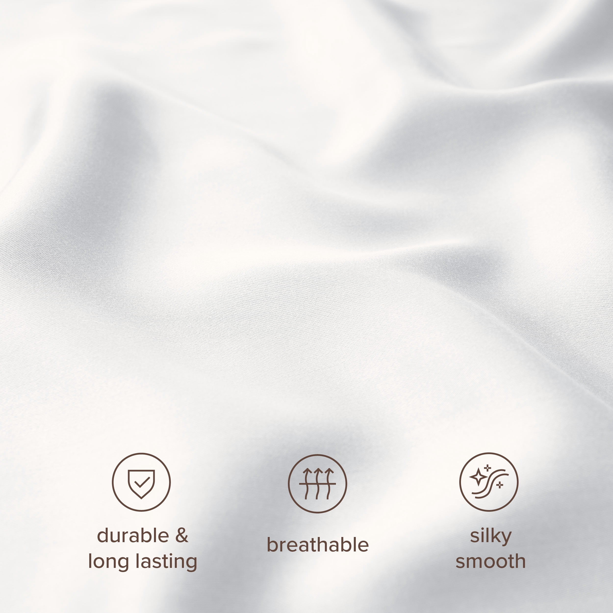 Bare Home TENCEL™ Duvet Cover Set - Lyocell derived from Eucalyptus - King/Cal King, White