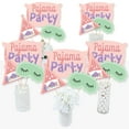 thumbnail image 3 of Big Dot of Happiness Pajama Slumber Party - Girls Sleepover Birthday Party Centerpiece Sticks - Table Toppers - Set of 15, 3 of 8