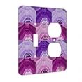 thumbnail image 1 of KuzmarK™ 2 Gang Single Toggle / Single Duplex Wall Plate - Colorful Stacking Kitties Abstract Cat Electric Art by Denise Every, 1 of 1