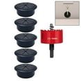 thumbnail image 4 of Desk Cable Hole Covers with Hole Opener Office Home Table Cable Management Kit, 4 of 6