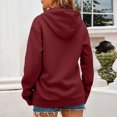 thumbnail image 4 of Atogsazn Womens Hoodies Casual Long Sleeve Letter Printed Hooded Sweatshirt Fall Loose Pullover Tops Clothing Wine XXXXXL Fashion, 4 of 6