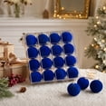 thumbnail image 5 of Fwttom Flocked Christmas Ball Ornaments Set Shatterproof Hanging Merry Christmas Tree Decorations for Holiday Xmas Decor, 2.36", 5 of 8