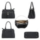 thumbnail image 4 of Bolso bandolera de piel con asa para mujer, D-Negro, M, 4 of 5