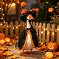 thumbnail image 5 of Halloween Porch Goose Outfit Witch Costume Set With Orange Cape And Hat, Halloween Porch Goose Halloween Outfit Fall Porch Goose Outfit For Outdoor Yard Patio Garden Statue Decoration, 5 of 5