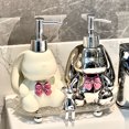 thumbnail image 2 of Ceramic Soap Dispenser Luxury Design with Pump Head Versatile Lotion and Shower Gel Container (Style4), 2 of 7