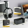 thumbnail image 5 of UU&T 4 in 1 Desk Cup Holder, Clip on Under Desk Rotating Headphone Hanger Detachable Desktop Storage for Cup, Phone and Pen, Black, 5 of 8