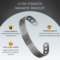 thumbnail image 6 of Metaljc Magnetic Copper Cuff Bracelet for Men Women with 3500 Gauss Neodymium Magnets, 6 of 6
