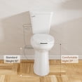 thumbnail image 3 of Inodoro SUPERFLO de 53 cm de altura, asiento alargado de confort, 1.28 GPF, 3 of 7