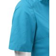 thumbnail image 5 of Doublju Women's Short Sleeve Slim Fit Button Down Dress Shirt (Plus Size Available), 5 of 5