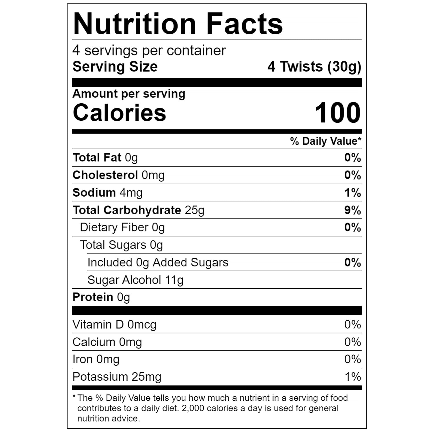 (4 pack) Red Vines Sugar Free Twists, Black Licorice Chewy Candy, 5oz Bag