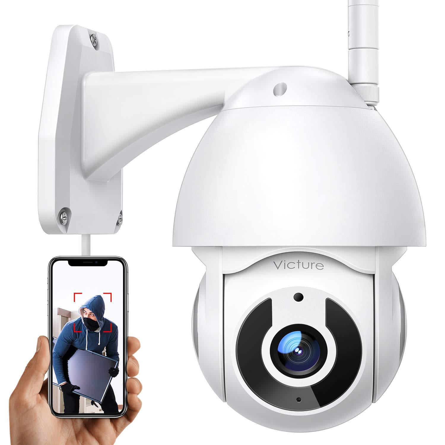 SUPERHOMUSE Security Camera Outdoor, Voger 360° View WiFi 