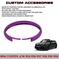 thumbnail image 6 of Xotic Tech Purple Aluminum Alloy Remote Control Key Cover Ring Rim Surrounding Compatible with Mini Cooper JCW R55 R56 R57 R58 R59 R60 R61, 6 of 8