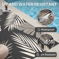 thumbnail image 3 of DEORAB Outdoor Rugs Patio Lightweight Waterproof Mat Plastic Rv Camper Outside Carpet,Black&Beige,5'x8', 3 of 9