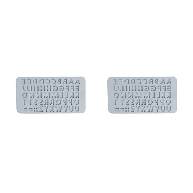 Wosthever Molde de silicona para dulces suaves con letras mayúsculas en inglés, molde artesanal para hornear Chocolate, gelatina, pastel, dulces, cocina, Type1 NO1 Wosthever CBP259503