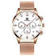 thumbnail image 1 of Reloj de hombre Moda Acero inoxidable Calendario Esfera Negocios Deportes, 1 of 4