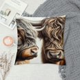 thumbnail image 2 of Highland Cow Pillow Cover，Brown Print Cow Pillow Covers Farmhouse Decorative Cow Pillow Covers for Couch Chair Bedroom Multiple specifications&nbsp;, 2 of 5